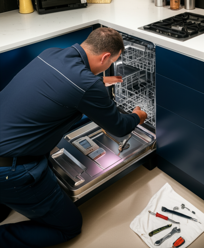 Professional dishwasher repair service