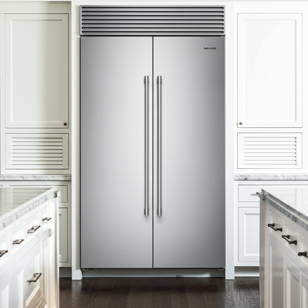 Sub-Zero built-in refrigerator in modern luxury kitchen